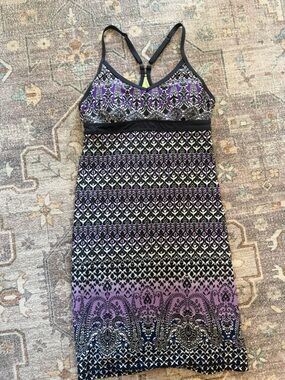 Athleta Women’s Purple Black Patterned Dress size XS
